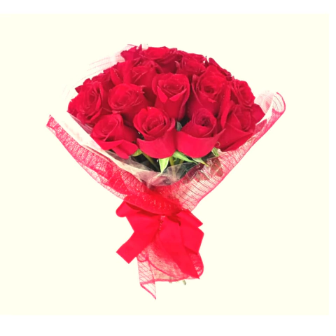 Laço de Afeto (Rosas vermelhas com laço grande)